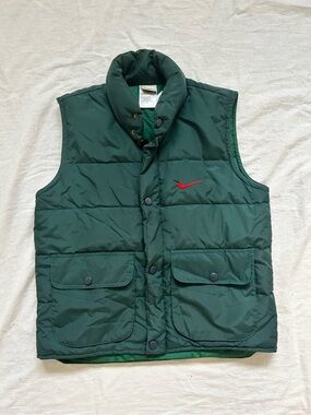 Vintage Nike Men's Quilted Down-filled Puffer Vest
